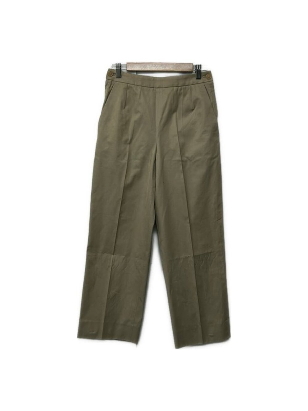 Hermes Pants Beige Azap Fastener Cotton